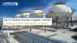 2015 Global Human Capital Trends- Leading in the new