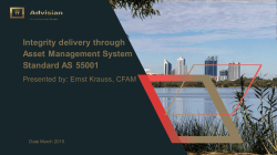 Integrity delivery through Asset Management System
