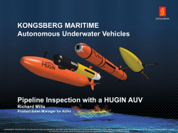 Kongsberg Maritime Autonomous Underwater Vehicles
