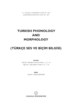 turkish phonology and morphology
