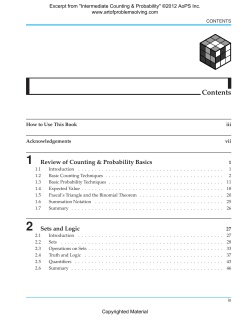 Intermediate Counting and Probability