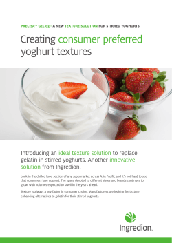 brochure - Ingredion in Asia Pacific