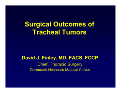 Tracheal Resection