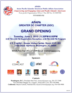 APAPA GREATER DC CHAPTER (GDC) GRAND OPENING