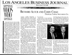 Richard Alter and Eddy Chao