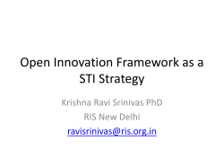 Open Innovation Framework as a STI Strategy