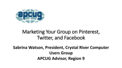 Marketing Your Group â APCUG VTC 2-21