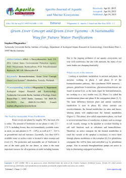 Green Liver Concept and Green Liver Systems