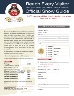 ATS 2015 Official Show Guide Media Kit