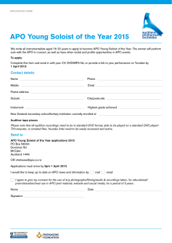 APO Young Soloist of the Year 2015