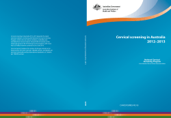 Cervical screening in Australia 2012â2013