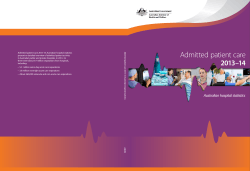 Admitted patient care 2013â14: Australian hospital statistics (full