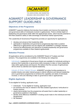 Leadership & Governance Programme