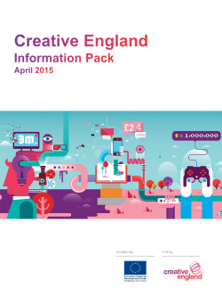 1. Advert - Creative England