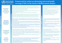 Framework for action on advancing universal health coverage (UHC