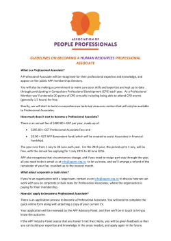 guidelines on becoming a human resources professional associate