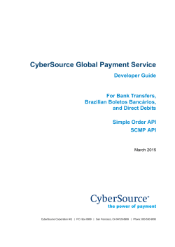 Global Payment Service Developer Guide