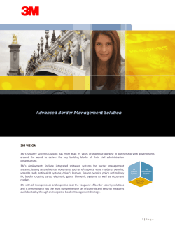 Advanced Border Management Solution