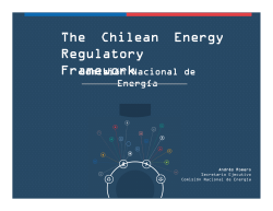 The Chilean Energy Regulatory Framework