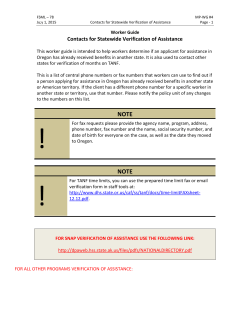 MP-WG #4 - Oregon DHS Applications home