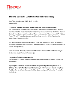 Thermo Scientific Lunchtime Workshop Monday