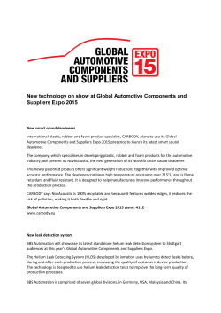 New technology on show at Global Automotive Components and