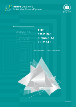 UN report: The coming financial climate