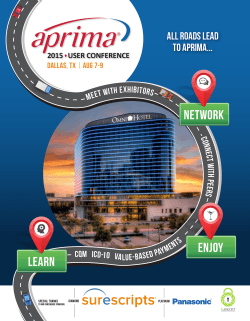 NETWORK enjoy LEARN - Aprima Medical Software, Inc.