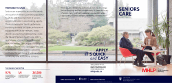 SENIORS CARE - UBC Applied Science Professional Programs