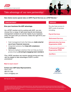 Check out how you can take advantage of the ADP partnership