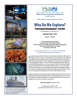 Why Do We Explore? - Birch Aquarium