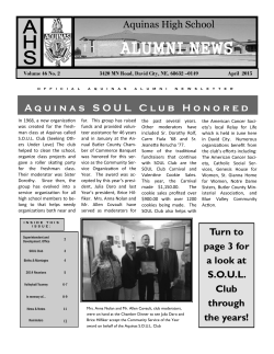 Newsletter - Aquinas High School