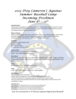 Baseball Summer Camp (Incoming Freshmen)