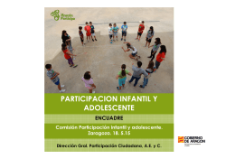 PARTICIPACION INFANTIL y A. - ENCUADRE