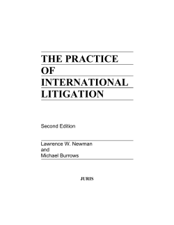 the practice of international litigation