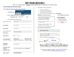 GET YOUR 2014 W2 !