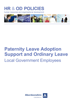 Paternity Leave Adoption Support and Ordinary Leave