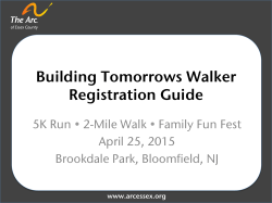 Building Tomorrows Walker Registration Guide