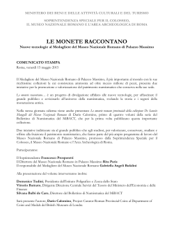 LE MONETE RACCONTANO - Soprintendenza archeologica di Roma