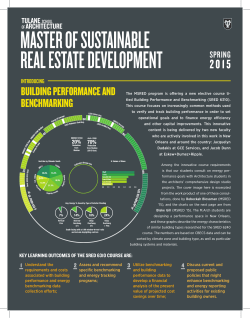 BUILDING PERFORMANCE AND BENCHMARKING