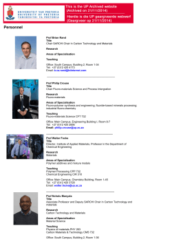 Staff > University of Pretoria - University of Pretoria Archived Website