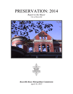 preservation: 2014 - Knoxville-Knox County Metropolitan Planning