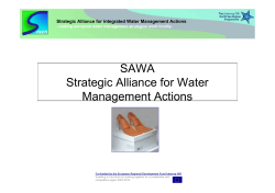 SAWA Strategic Alliance for Water Management Actions