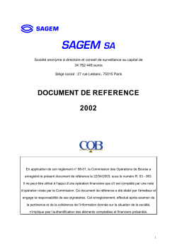 Document de rÃ©fÃ©rence - Archives de la base des dÃ©cisions et