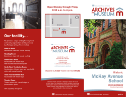 Archives and Museum Brochure