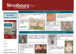parcours secondaire - Archives de Strasbourg