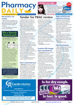 Is for dry cough. Is fast. Is good. Tender for PBAC review