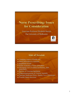 Nurse Prescribing - the U21 Health Sciences group`s website!