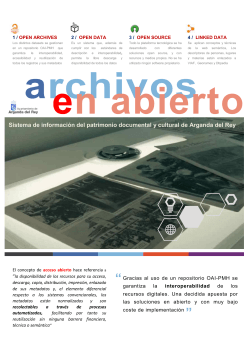 Archivos en abierto. Sistema de informaciÃ³n del patrimonio