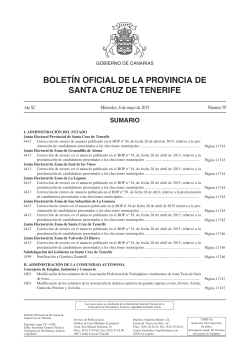 BoletÃ­n 059/2015, de fecha 6/5/2015